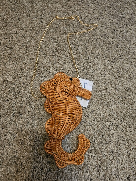 Tommy Bahama Handbags - Tommy Bahama Wicker Seahorse Bag Nwt